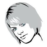 Ihr Portrait im Retrostil - Graustufen