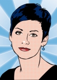 Ihr Portrait im Stil von Roy Lichtenstein